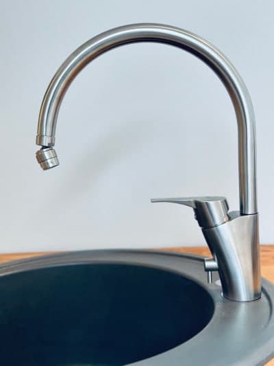 NGL R838 Köksblandare 35mm Rostfritt - Diskmaskinsavstängning