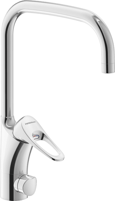 FM Mattsson 9000XE Köksblandare Krom med U-pip och Diskmaskinsavstängning