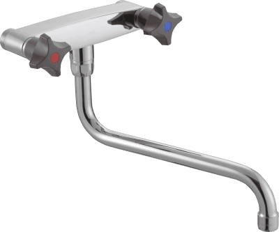 FM Mattsson Köksblandare 2-grepps med svängpip, krom, M26x1,5, c/c160mm