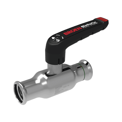 BROEN Ballofix Full Flow Kulventil DN10, 15 press x 15 press, rostfri, PN16