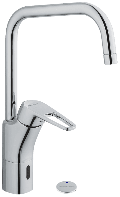 FM Mattsson Siljan Duo Sensorstyrd Köksblandare, Krom, Elektronisk | med diskmaskinsavstängning