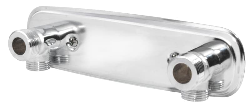 Vatette Blandarfäste 150 cc G20 x 15/12 mm för synlig rördragning förkromad mässing