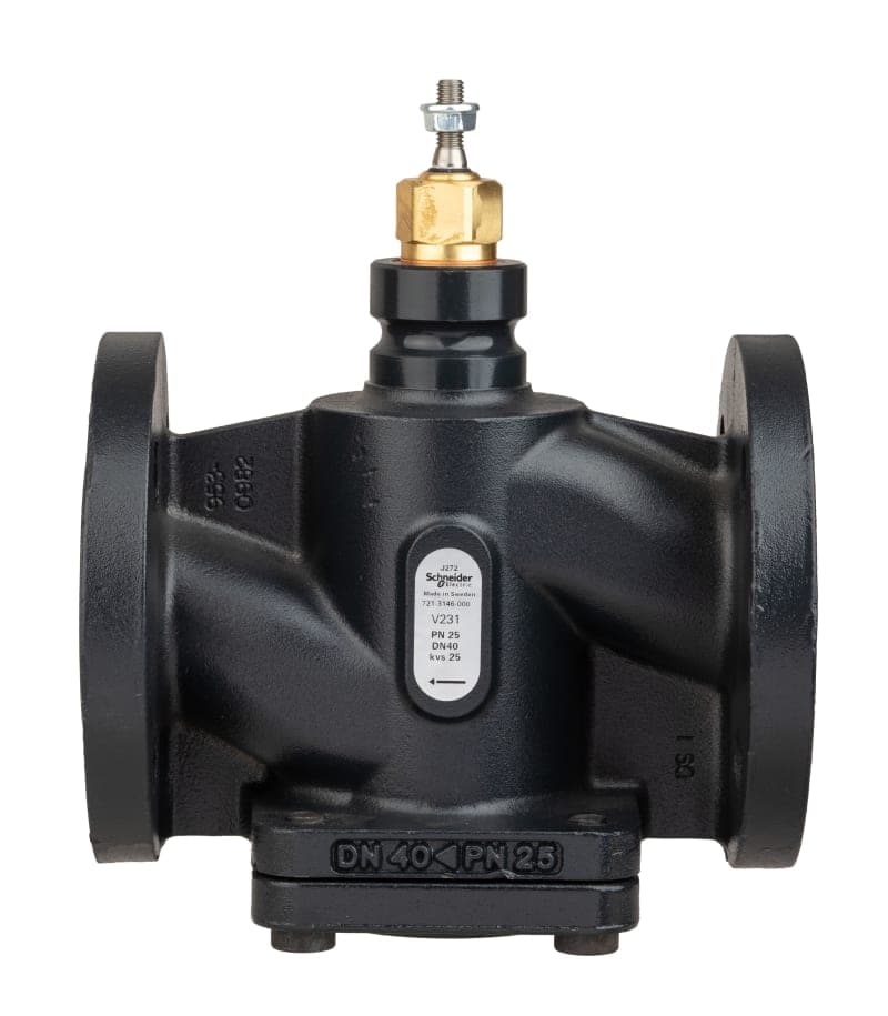Kägelventil V231.40-25, DN40, flänsanslutning PN25, segjärn, 2-vägs