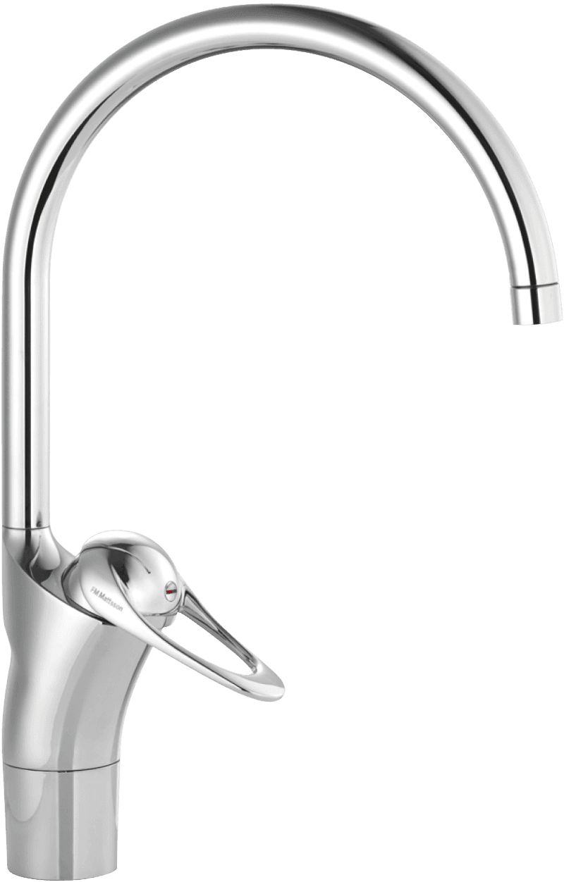 FM Mattsson 9000E II Köksblandare, Krom, 1-grepp, Mässing, SoftPEX