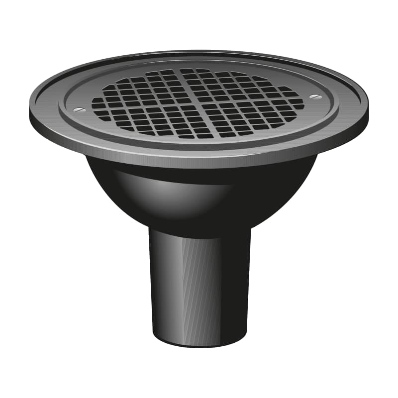 Spygatt med bottenutlopp och sil 300xDN100, Gjutjärn - Gustavsberg Rörsystem