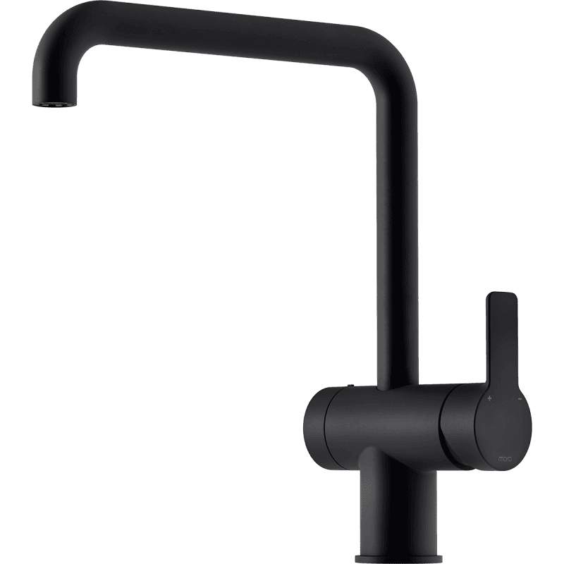 LYNX 1-grepps köksblandare med diskmaskinsavstängning svart mässing