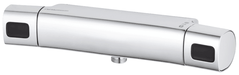 FM Mattsson Siljan Termostat Duschblandare förkromad med Utlopp Nedåt 8351025