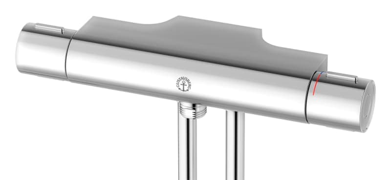 Duschblandare Nya Nautic - termostat c/c 40mm, krom, nedåtanslutning