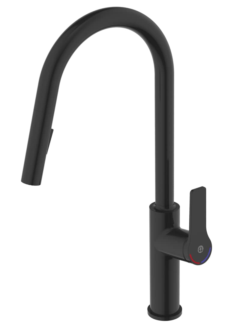 Köksblandare Epic - Utdragbar handdusch, Matt svart, Gustavsberg AB