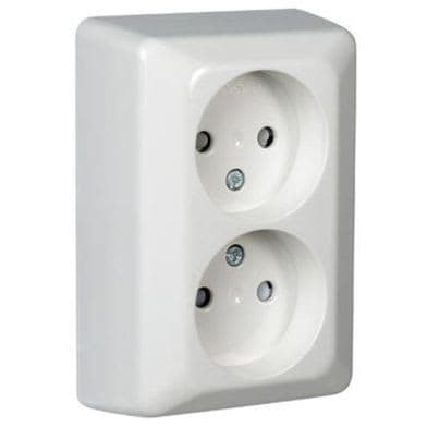 CARAT VÄGGUTTAG ELKO QVIK 2-V OJORD UTP - Vägguttag 2-vägs | RSK 332434