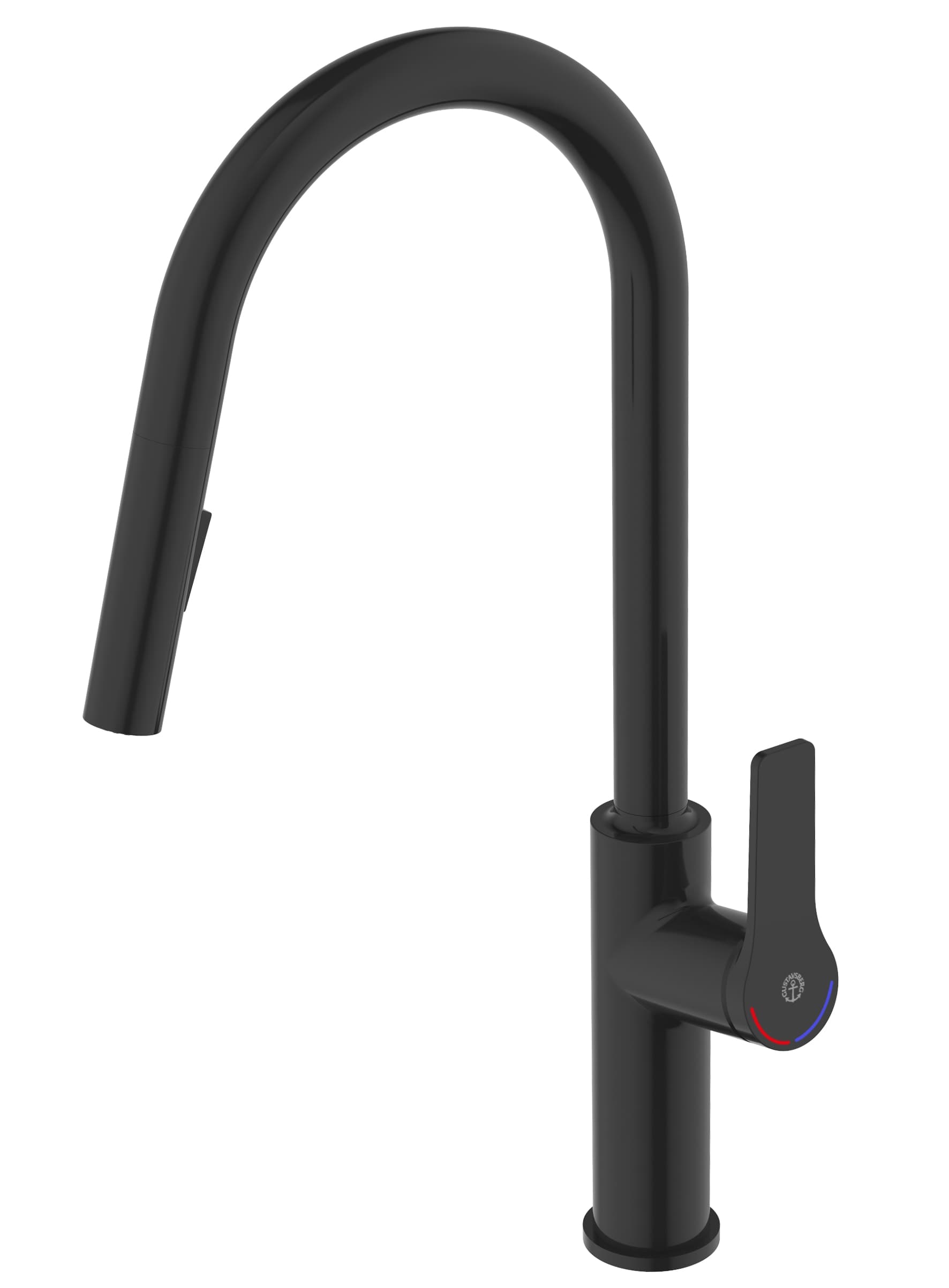 Gustavsberg Epic Köksblandare Matt Svart - Utdragbar Dusch - RSK 8311194
