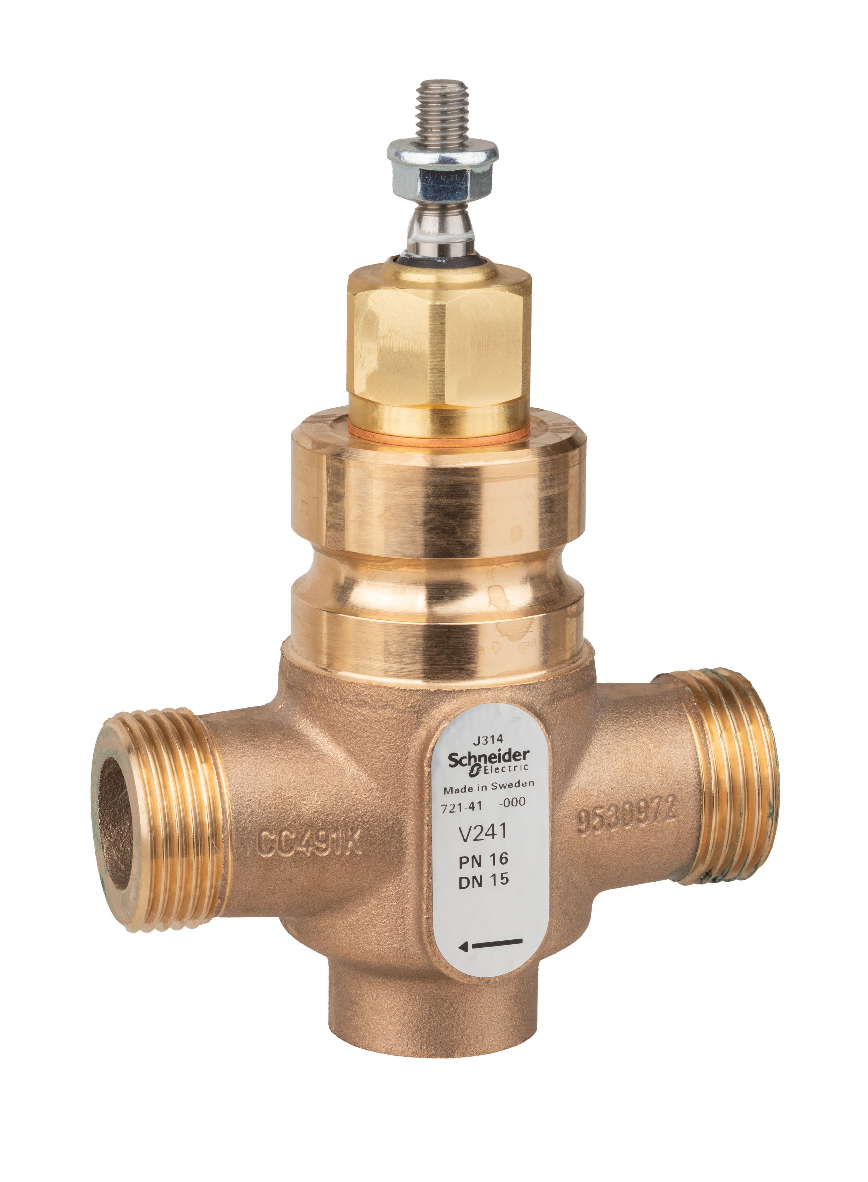 Schneider Electric Kägelventil DN15 2-vägs - Bron - RSK 5495122
