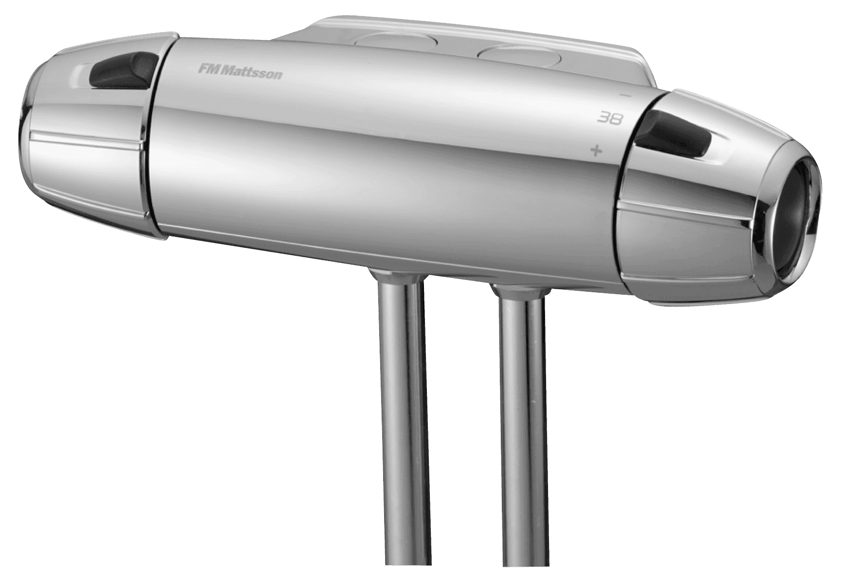 FM Mattsson 9000E Termostatblandare Förkromat Mässing - RSK 8343314