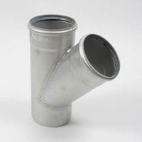 Blücher Grenrör 110x45° Rostfritt - EN 1124-2 - RSK 1550112