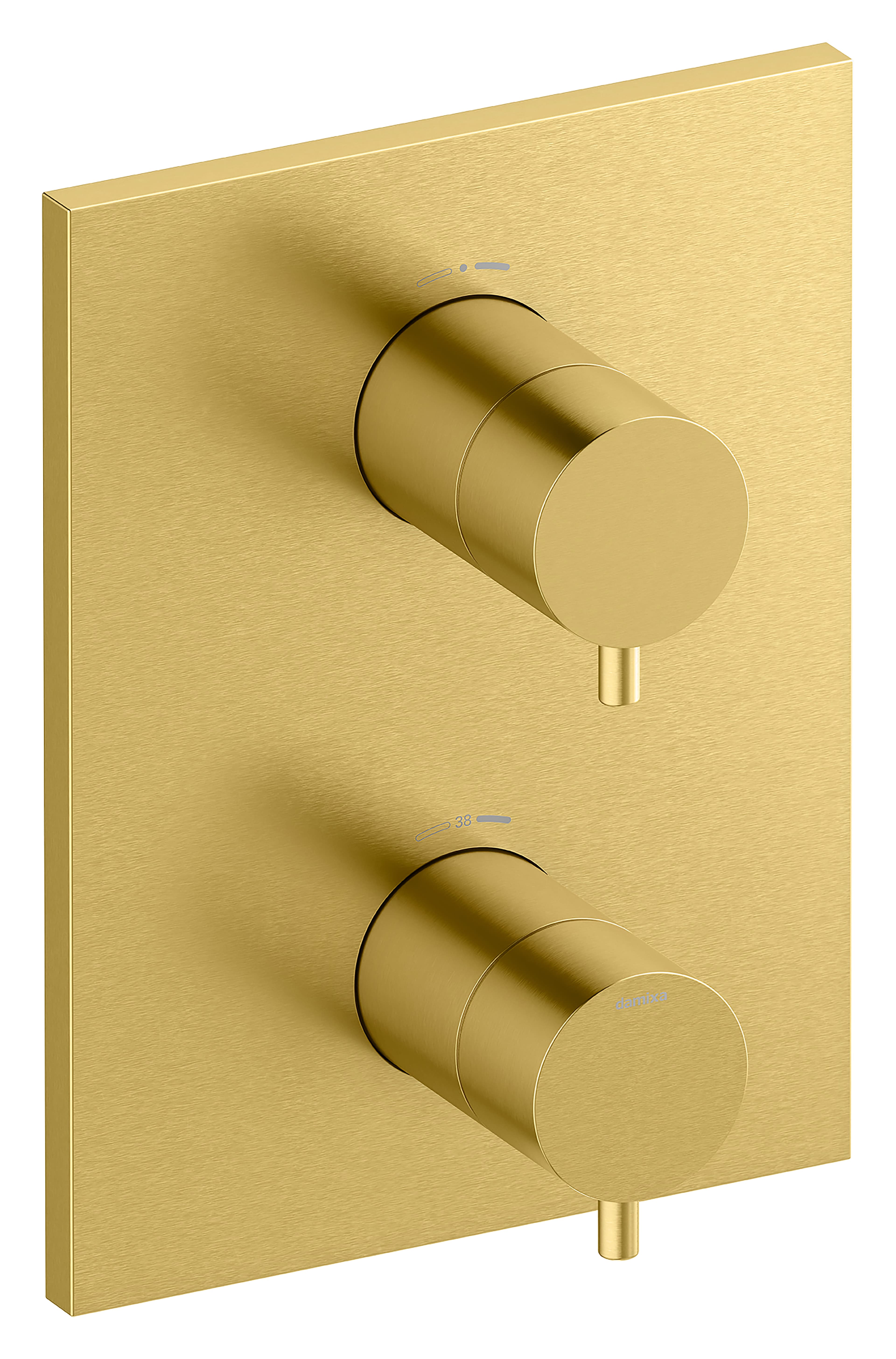 DAMIXA Inbyggd Blandare Termostat Borstad Mässing - Elegant Design - RSK 8295030