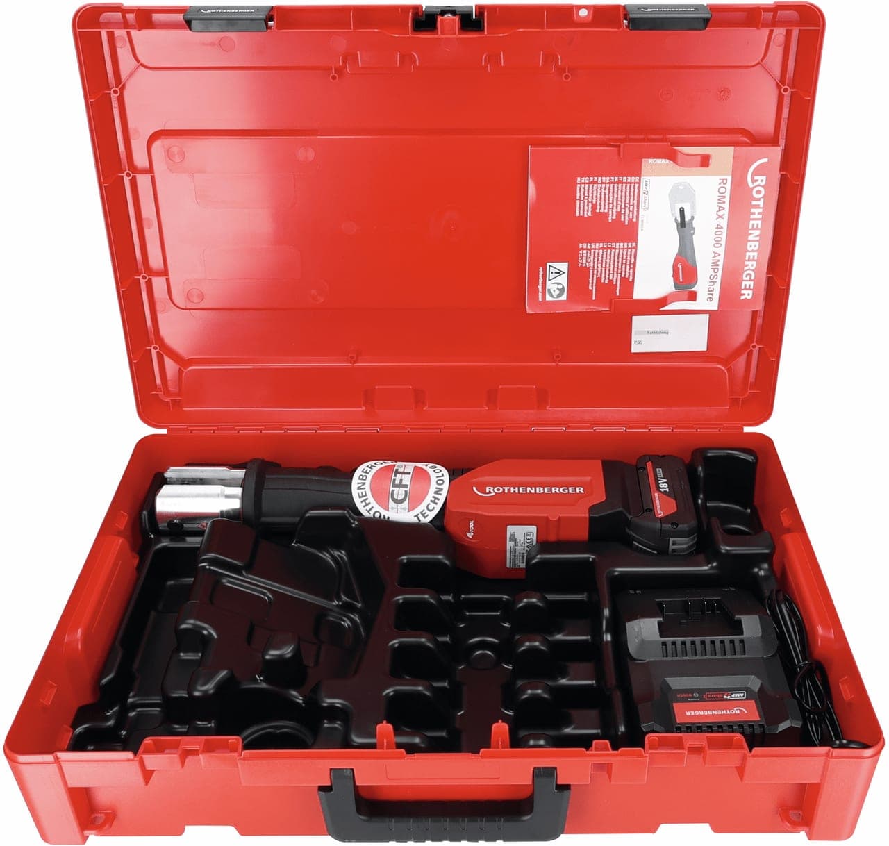 ROTHENBERGER ROMAX 4000 Basic Set 4Ah, EU AMP | Art.nr 1000004165