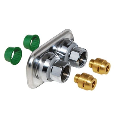 Väggbricka Vatette Pex/Alupex för väggbockfixtur 16x2,0-2,25