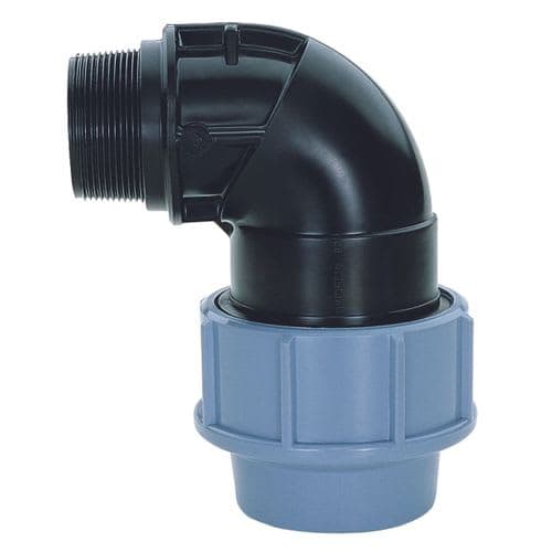 CARAT Plaströrskoppling VKL 20XR20 Utvändig gänga med tryckmutter