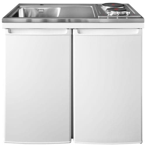 Minikök Culina 1000L av INTRA med disklåda, kokplattor och kylskåp